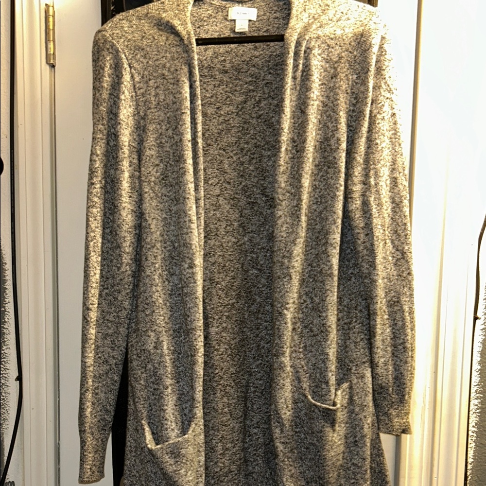 Old Navy Light Gray Open-Front Cardigan Sweater